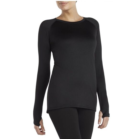 ClimateRight by Cuddl Duds Women's Plush Warmth Crew Neck Base Layer Top Size S - Picture 3 of 7